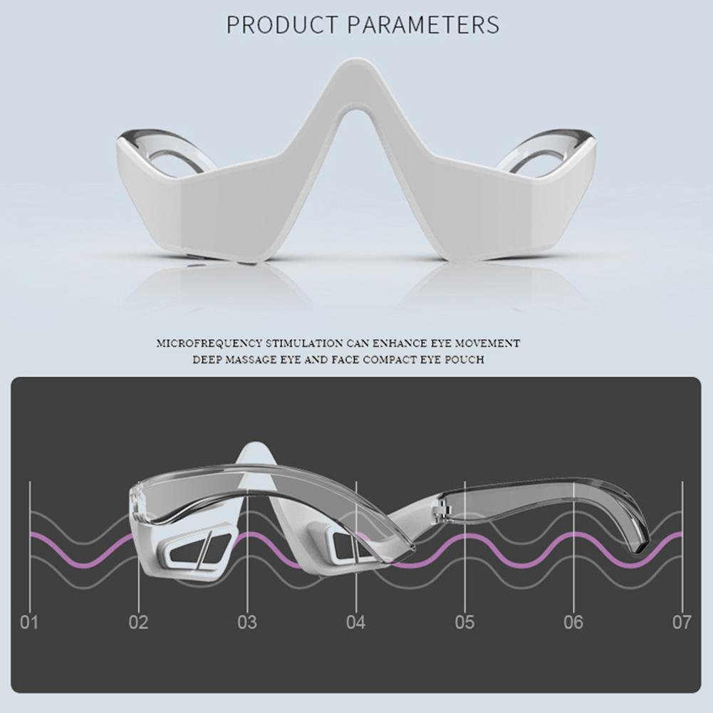 Vibration Eye Massager Rechargeable Eye Therapy Massager With 3 Intensity Settings Micro-current Massage For Relieve Dark Circles Wrinkle Fatigue view 8