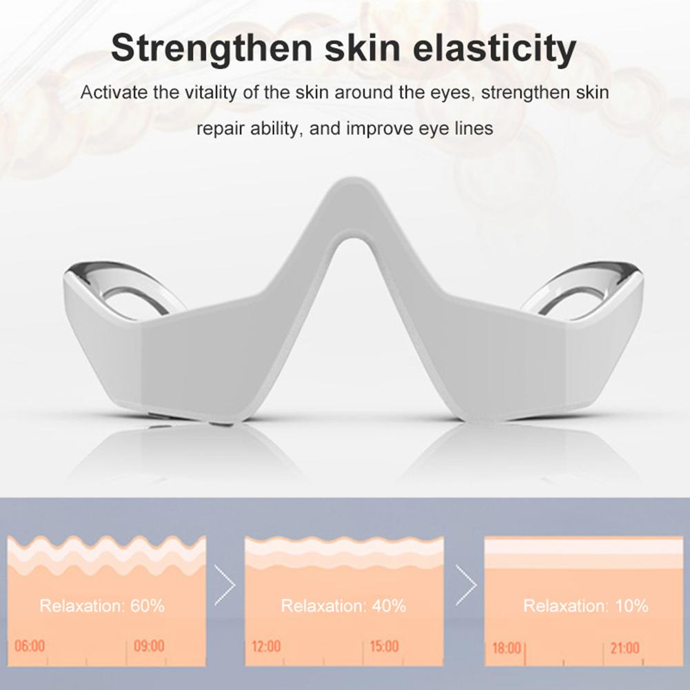 Vibration Eye Massager Rechargeable Eye Therapy Massager With 3 Intensity Settings Micro-current Massage For Relieve Dark Circles Wrinkle Fatigue view 6