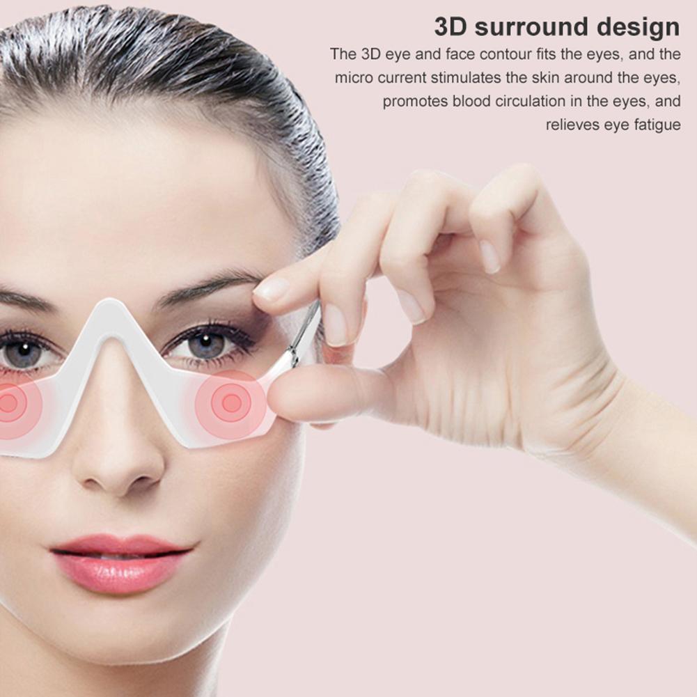 Vibration Eye Massager Rechargeable Eye Therapy Massager With 3 Intensity Settings Micro-current Massage For Relieve Dark Circles Wrinkle Fatigue view 4