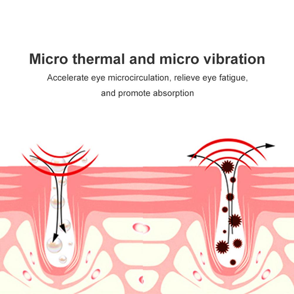 Vibration Eye Massager Rechargeable Eye Therapy Massager With 3 Intensity Settings Micro-current Massage For Relieve Dark Circles Wrinkle Fatigue view 5