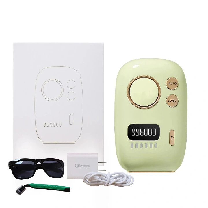 MINI Facial Epilator Face Bikini Line Laser IPL 990000 Flash Hair Removal Electric Eyebrow Trimmer Razor Painless 360 Degree Lips BodyHair Expoliator Female Male Hair Remove Machine