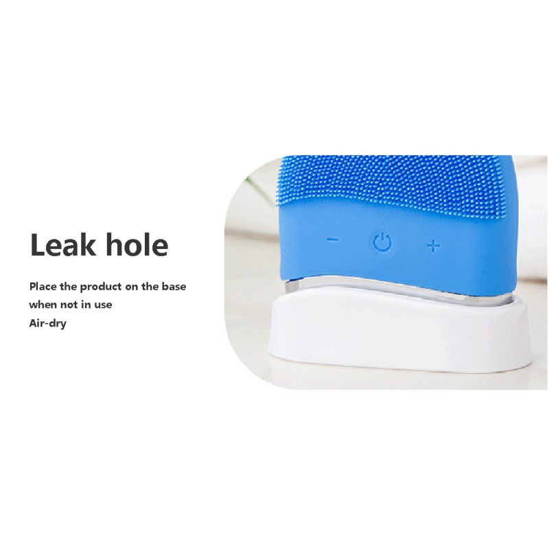 3 in 1 USB Rechargeable Silicone Cleansing Device Tightening Lifting Anti Wrinkles Face Washing Sonic Pore Cleaner Mini Ultrasonic Silicone Vibrating Cleaning Brush