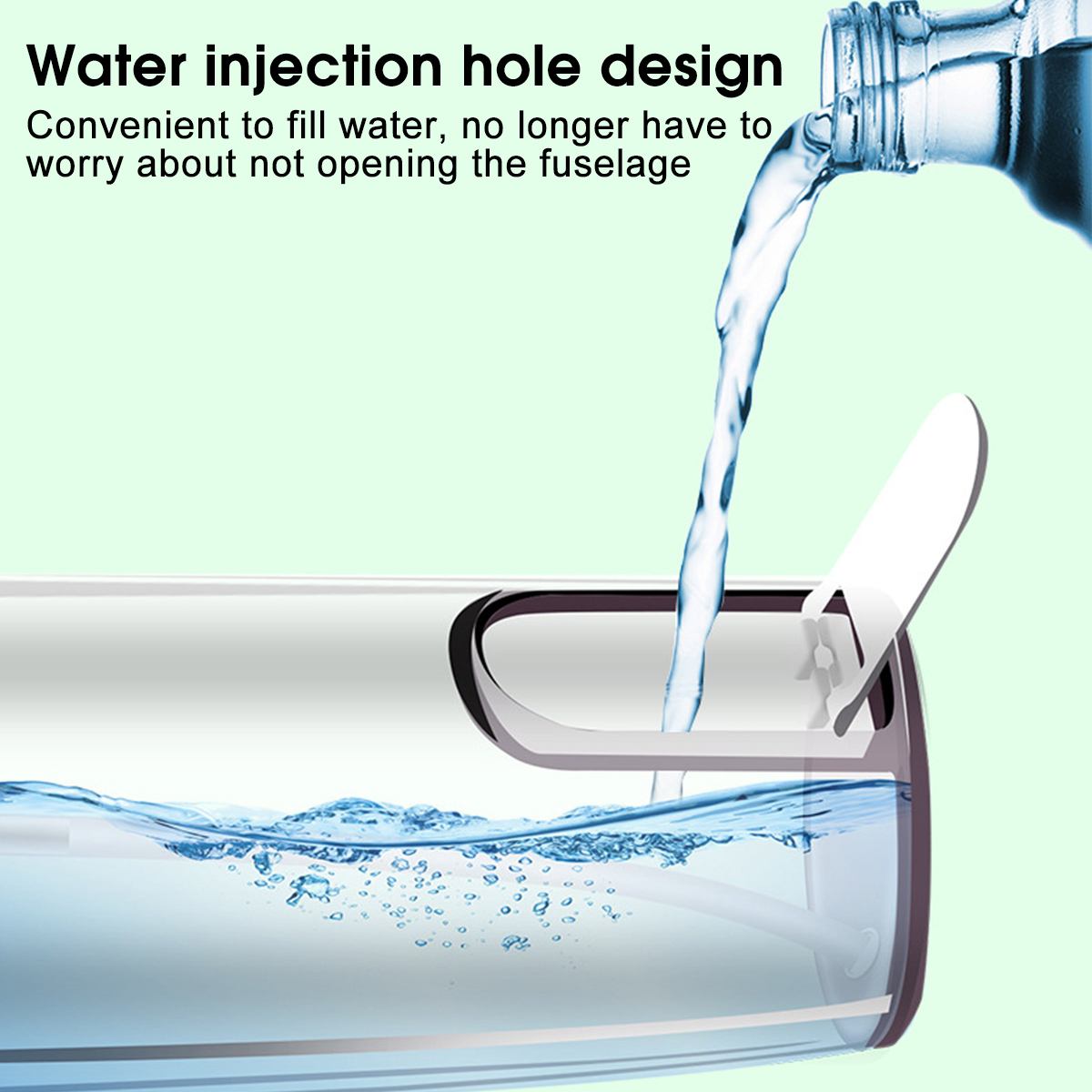 Mini Portable High-frequency Pulse Water Flosser Electric Spray Cleaning Oral Irrigator 3 Modes Cordless USB Rechargeable Teeth Cleaner  Dental Water Flosser Jet 220ML Water Tank with 4 Nozzles