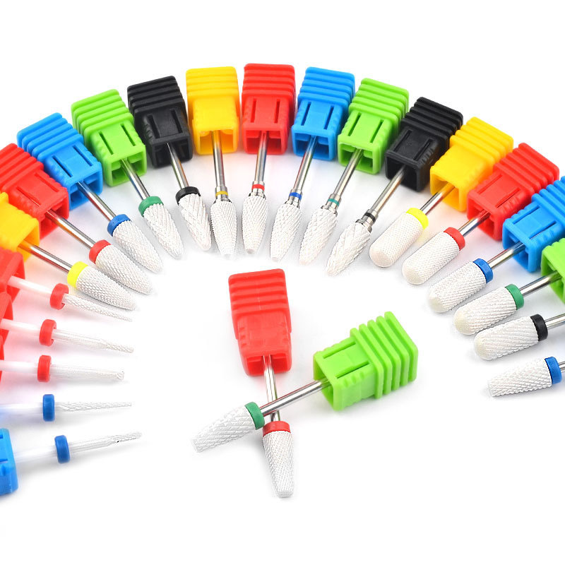 3 pcs/lot  Ceramic Corn Milling Cutter For Removing Gel Varnish Nail Drill Bit For Nail Design Nails Accessories Tools