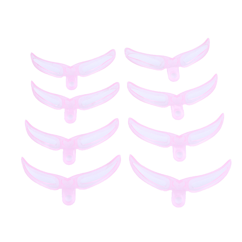 8 in1 Eyebrow Mold Reusable Eyebrow Template Eyebrow Stencils Kit Grooming Map Eyebrow Defining Template Makeup Tools
