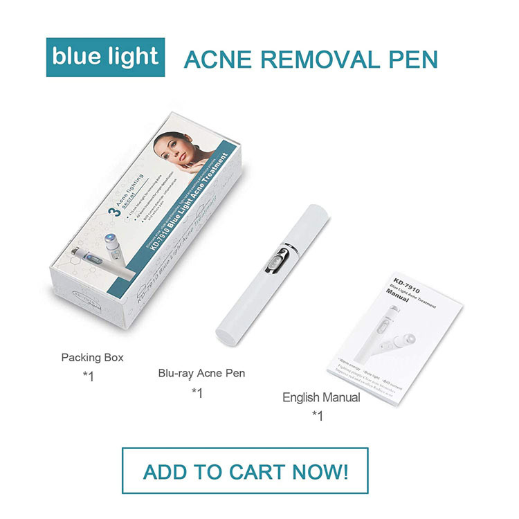 Acne Wrinkle Removal Laser Pen Skin Spots Removal Anti Varicose Veins Spider Vein Gum Treatment Portable Medical Blue Light Therapy