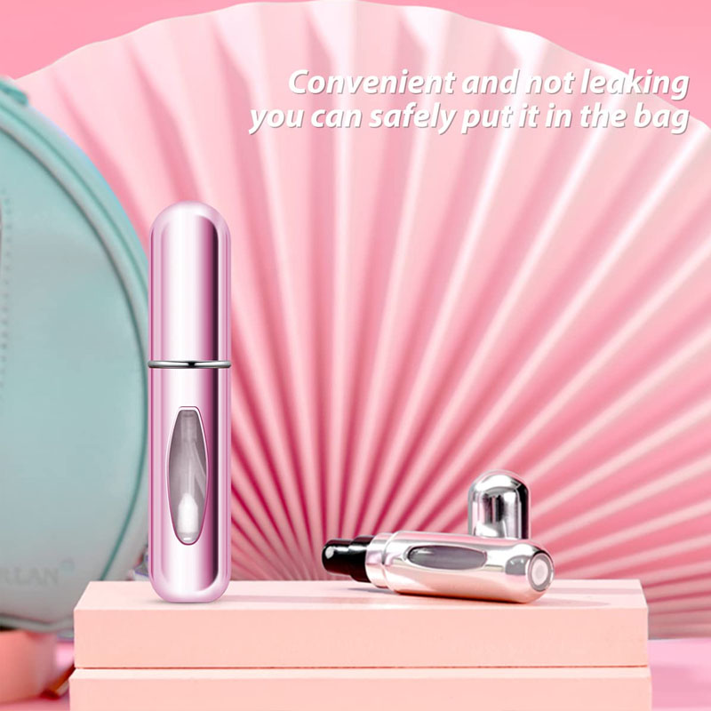 5ml Portable Mini Refillable Perfume Bottle With Spray Scent Pump Empty Cosmetic Containers Atomizer Bottle For Travel Tool