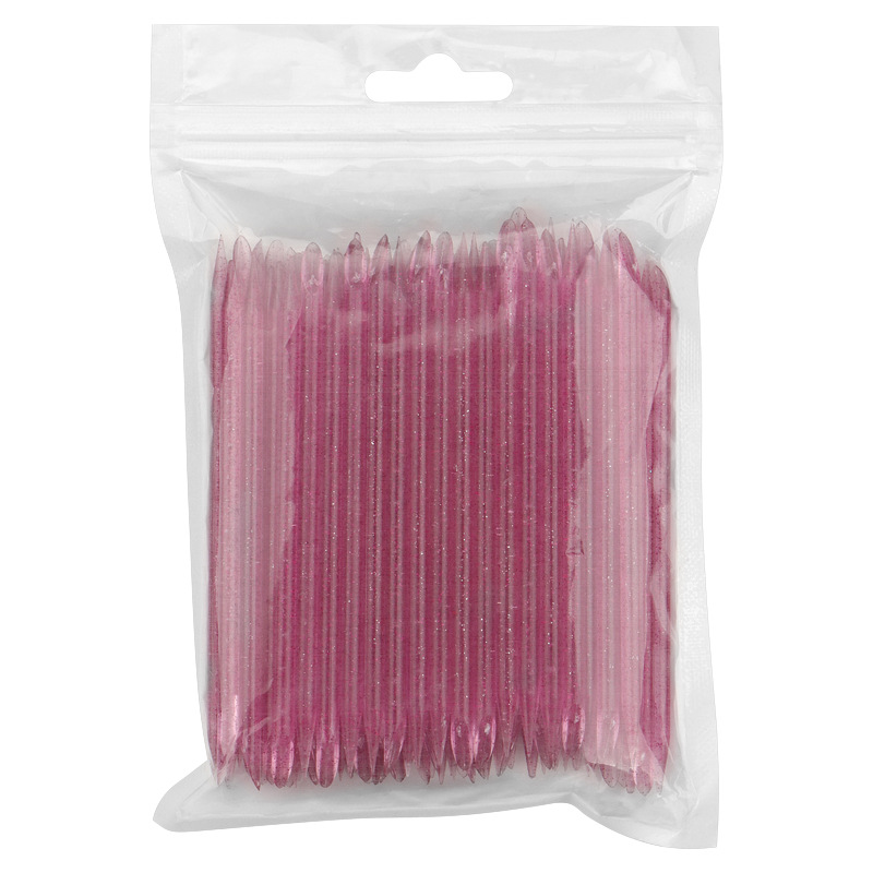 100Pcs/pack Reusable Crystal Stick Double End Nail Art Cuticle Pusher Cuticle Remover Tool Pedicure Care Nails Manicure Tools