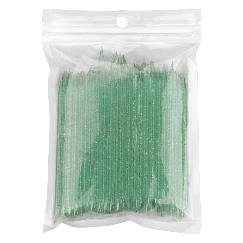 100Pcs/pack Reusable Crystal Stick Double End Nail Art Cuticle Pusher Cuticle Remover Tool Pedicure Care Nails Manicure Tools