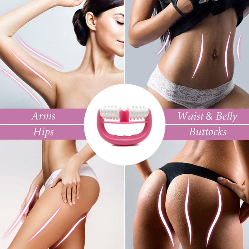 Beauty Massager D Type Fast Anti Cellulite Roller Handheld Anti Cellulite Leg Abdomen Neck Buttocks Massager Face Lift Tools Roller Health Care Cellulite Massage
