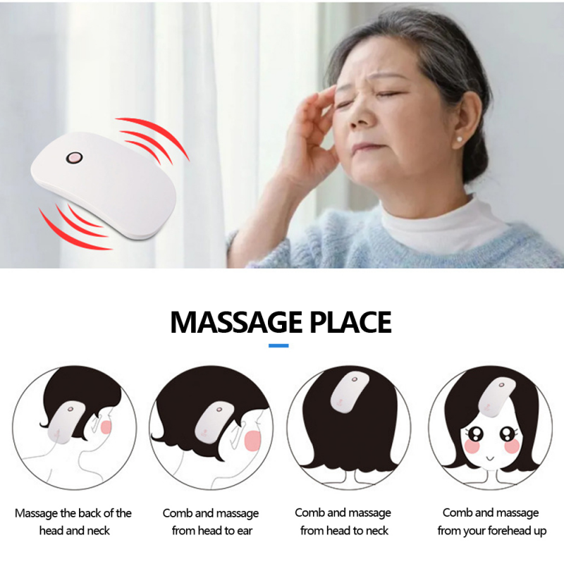 New Arrivals Head Massager Scalp Hair Brush Comb Electric Vibrating Neck For Hair Growth Migrane Waist Silicone Silica Gel Shoulder Body