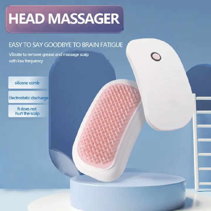 New Arrivals Head Massager Scalp Hair Brush Comb Electric Vibrating Neck For Hair Growth Migrane Waist Silicone Silica Gel Shoulder Body