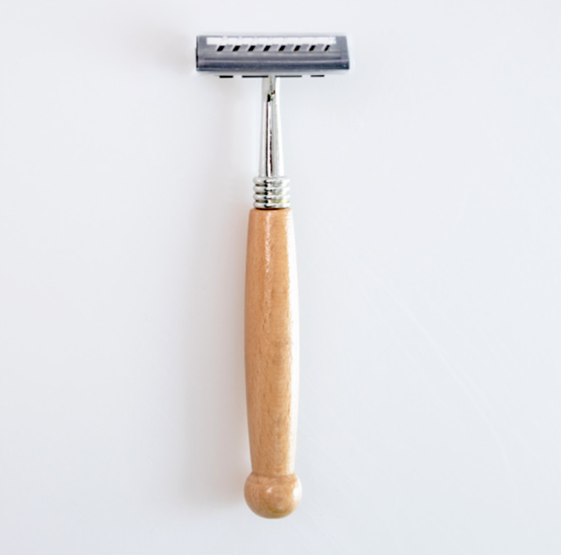 New Arrival 1pcs Bamboo Razor Non-disposable Stainless Steel Razor Replaceable Razor Head Retro Beard Knife Men Shaving old style razor