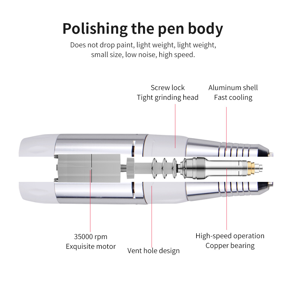 New Arrival Multifunctional 3 in 1 Silent 35000RPM Manicure Machine Powerful Vacuum Cleaner 48W UV LED Nail Lamp Quickly Dry All Nail Polish view 10