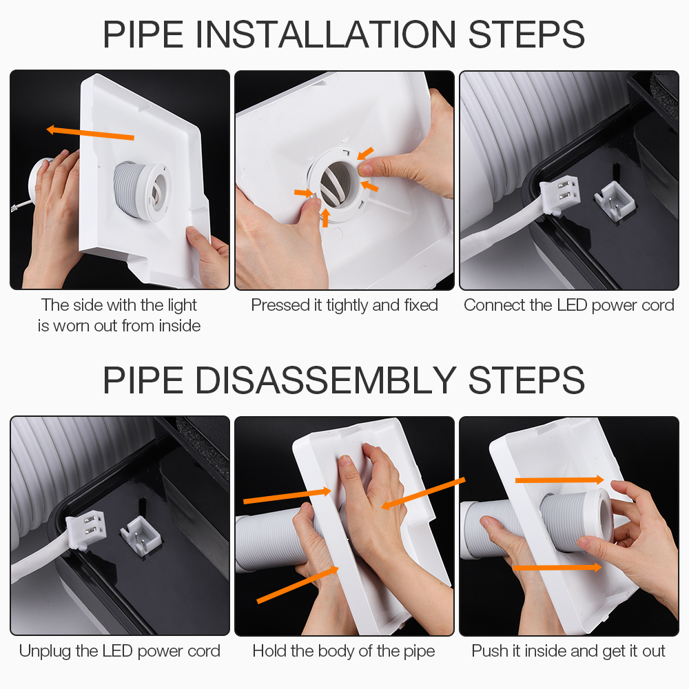New Arrival 60W Strong Nail Dust Collector Suction Dust Cleaner Retractable Elbow Design Fan Vacuum Cleaner Nail Manicure Dust Collector view 6
