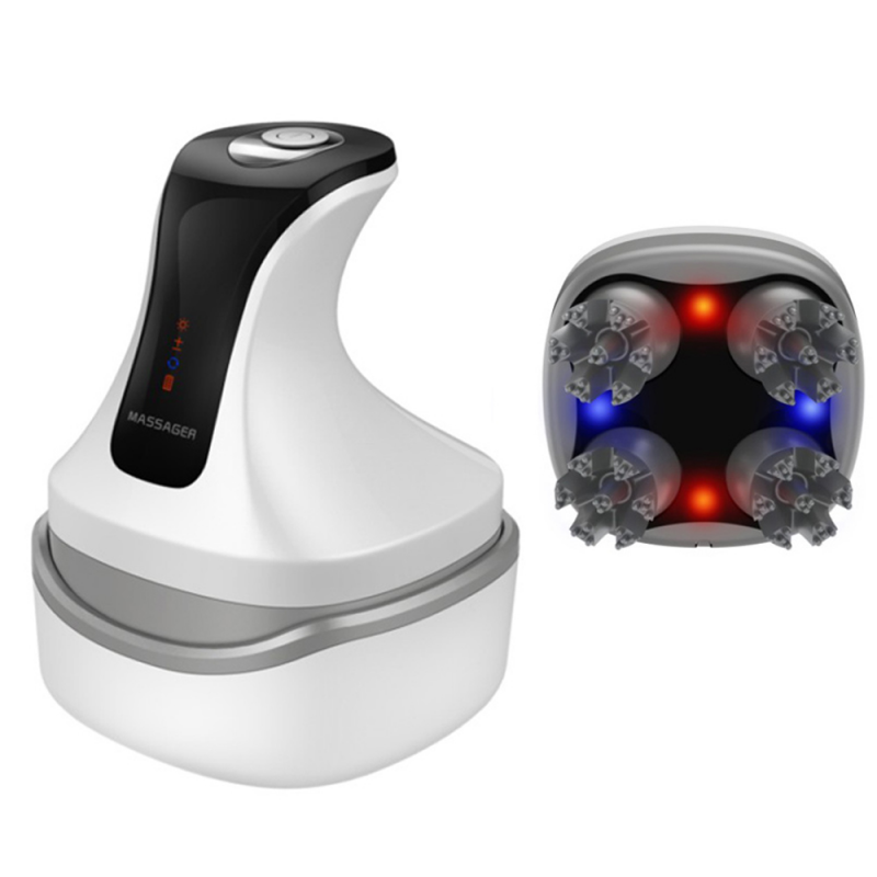 New Arrival 4D Electric Head Massager Wireless Scalp Massage IPX7 Waterproof Promote Hair Growth Body Deep Tissue Kneading Massager