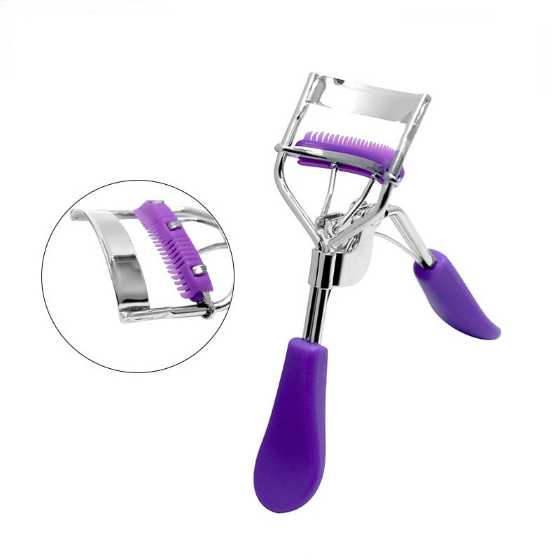 1PC Comb Eyelash Curler Professional Eyelash Curler Folding False Eyelashes Auxiliary Eyelash Curling Clip Small Makeup Tools view 5
