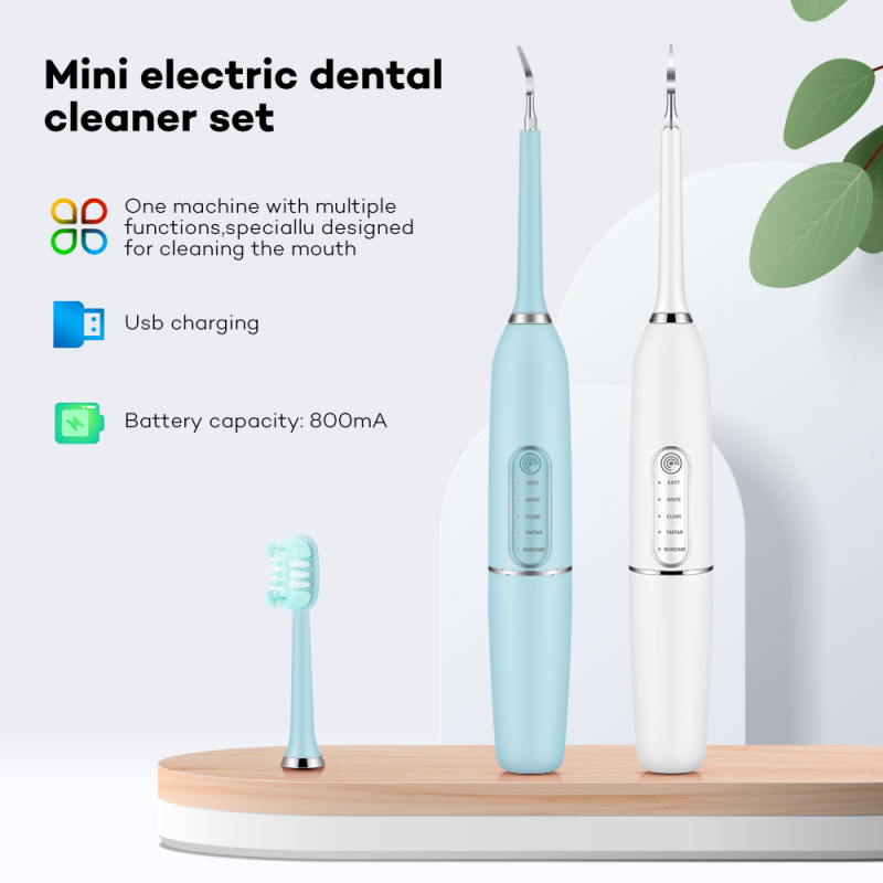 Electric Dental Calculus Remover Dental Cleaning Device Teeth Cleaner 5 gears IPX7 Waterproof Tooth Whitening Irrigator Remove Tartar Scaler Teeth Care