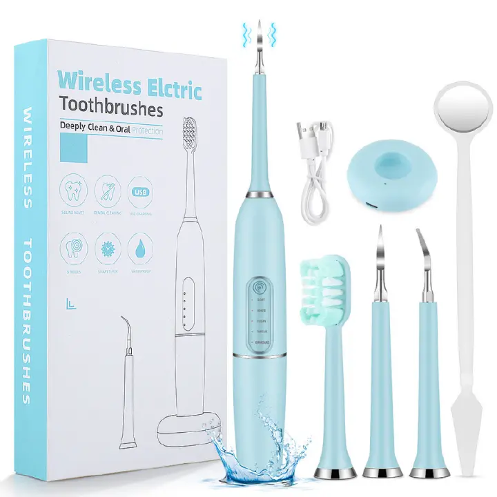 Electric Dental Calculus Remover Dental Cleaning Device Teeth Cleaner 5 gears IPX7 Waterproof Tooth Whitening Irrigator Remove Tartar Scaler Teeth Care