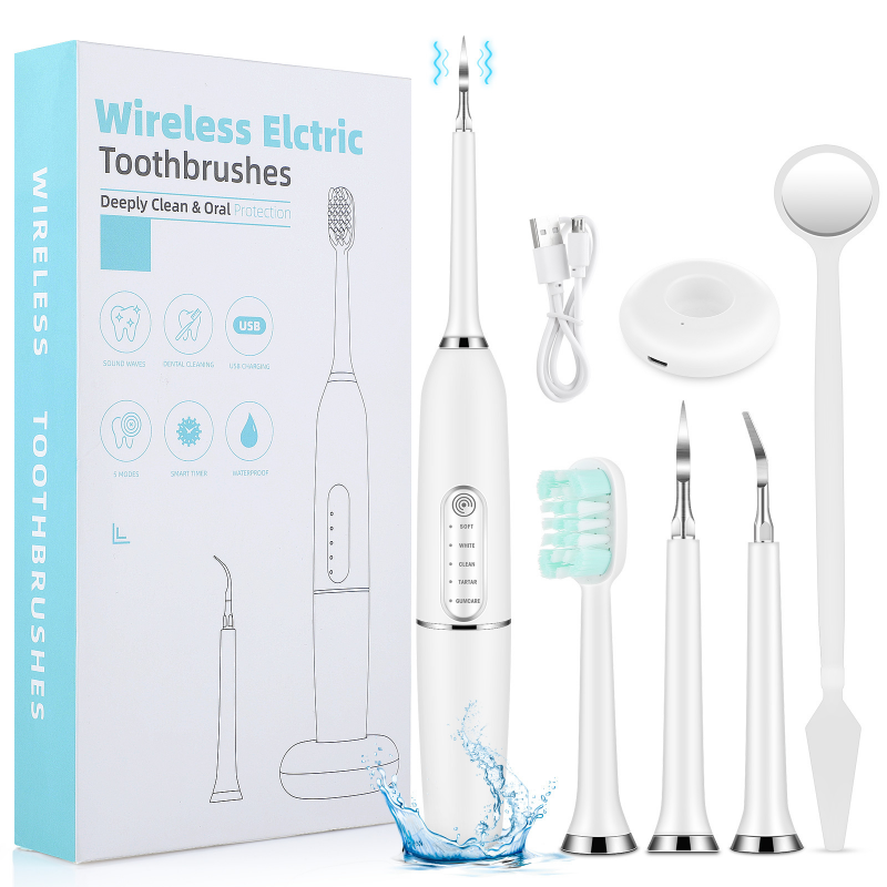Electric Dental Calculus Remover Dental Cleaning Device Teeth Cleaner 5 gears IPX7 Waterproof Tooth Whitening Irrigator Remove Tartar Scaler Teeth Care