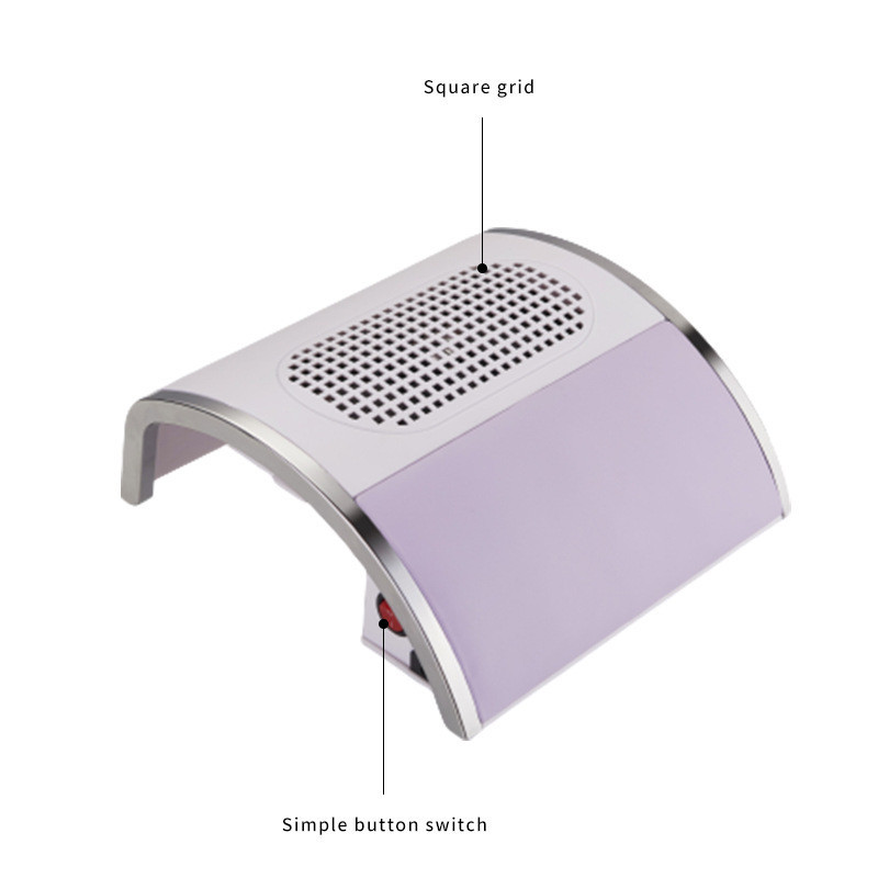 80W Nail Dust Collector Fan Vacuum Cleaner Manicure Machine Strong Power & 2 Dust Collecting Bag Salon Nail Art Tool view 7