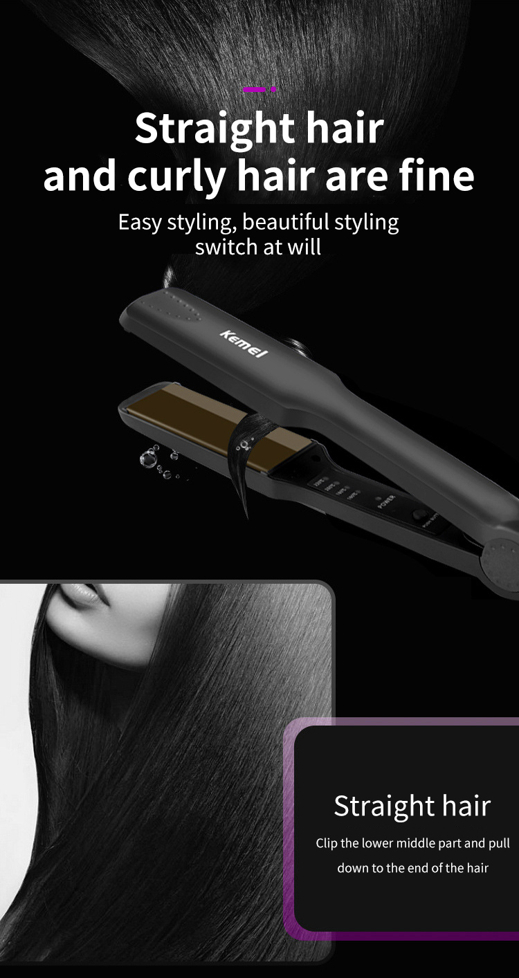 Professional Tourmaline Ceramic Hair Straightening Irons Fast Heating Floating Panels Hair Straight Styling Tools