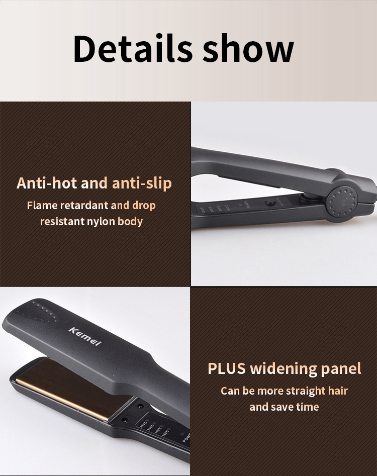 Professional Tourmaline Ceramic Hair Straightening Irons Fast Heating Floating Panels Hair Straight Styling Tools