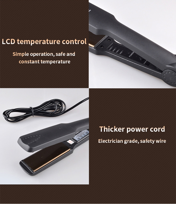 Professional Tourmaline Ceramic Hair Straightening Irons Fast Heating Floating Panels Hair Straight Styling Tools