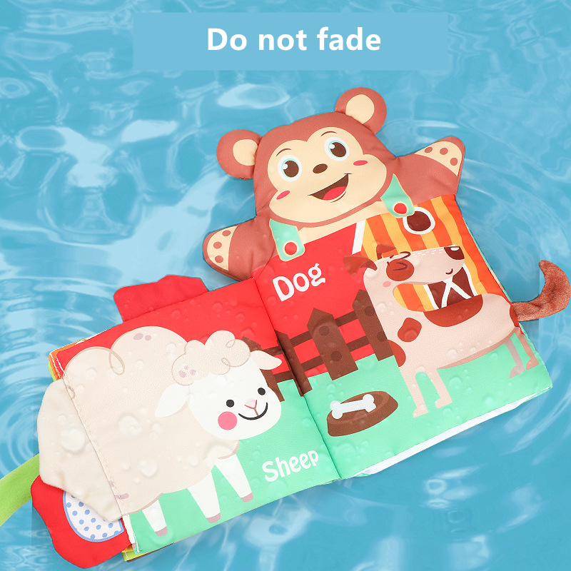 Hand Puppet Fabric Books Newborn Baby Educational Cloth Book Kids Early Learning Develop Cognize Reading Puzzle Book Toys