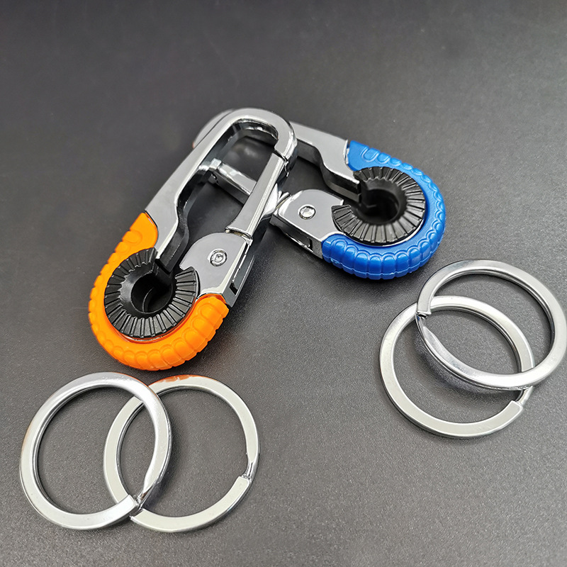 Touring car key chain Steel chain Cabin outdoor metal key chain Casual camping key accessories