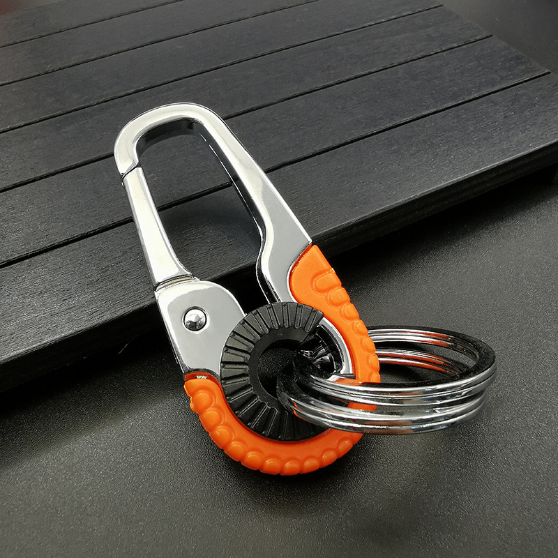 Touring car key chain Steel chain Cabin outdoor metal key chain Casual camping key accessories