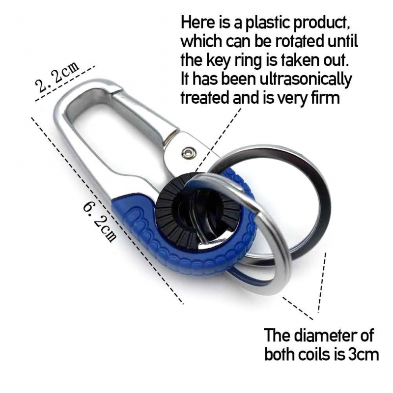 Touring car key chain Steel chain Cabin outdoor metal key chain Casual camping key accessories