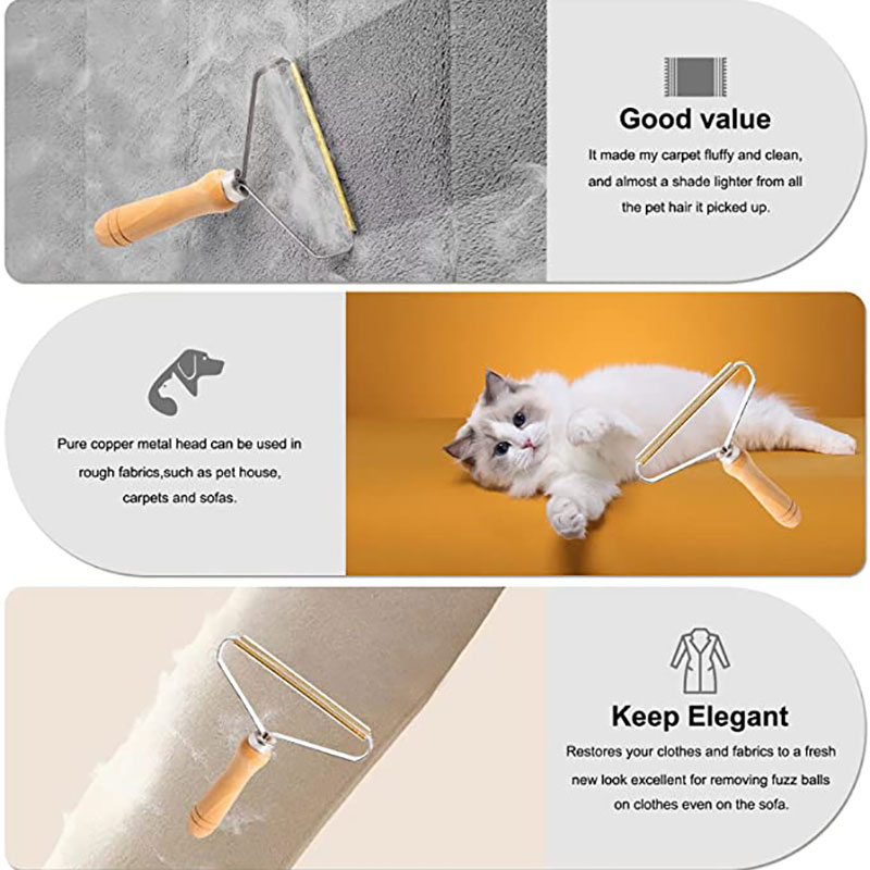 2 PCS Portable Manual Hair Removal Agent Carpet Wool Coat Clothes Shaver Brush Tool Coat Double Sided Hair Removal Ball Knitting Tool