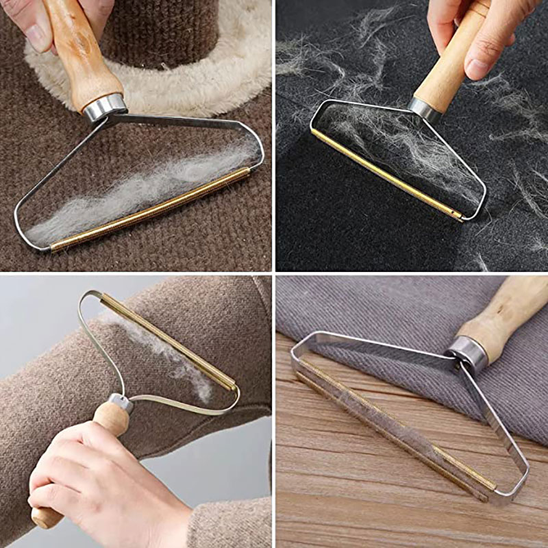 2 PCS Portable Manual Hair Removal Agent Carpet Wool Coat Clothes Shaver Brush Tool Coat Double Sided Hair Removal Ball Knitting Tool