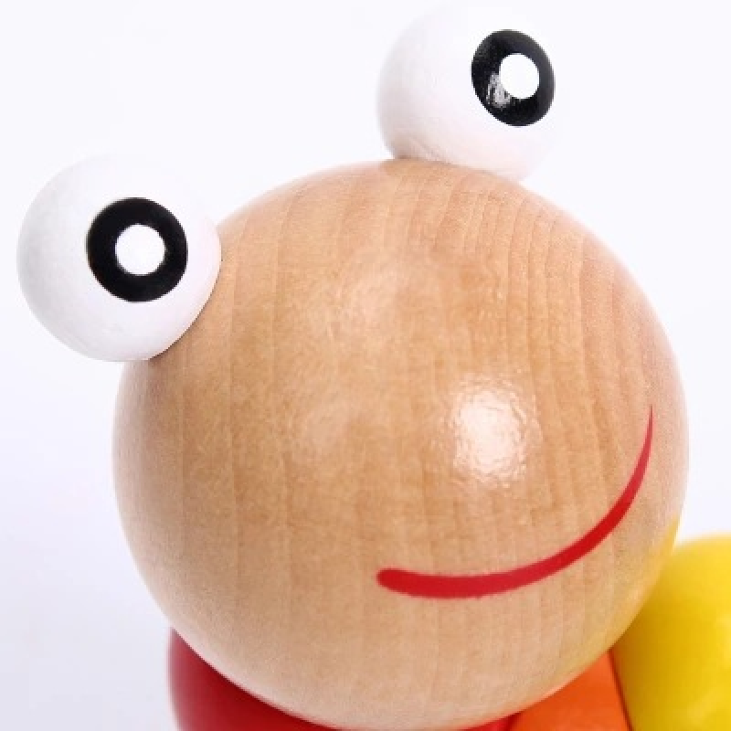 Children's Intelligence Toy Simulation Wooden Twisted Caterpillar