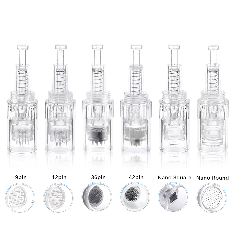 10pcs/lot Screw Bayonet Cartridge Replacement For Derma Pen A1 MYM Ultima A6 12pin/36pin/42 pin/Nano Micro Needles Tattoo Needles
