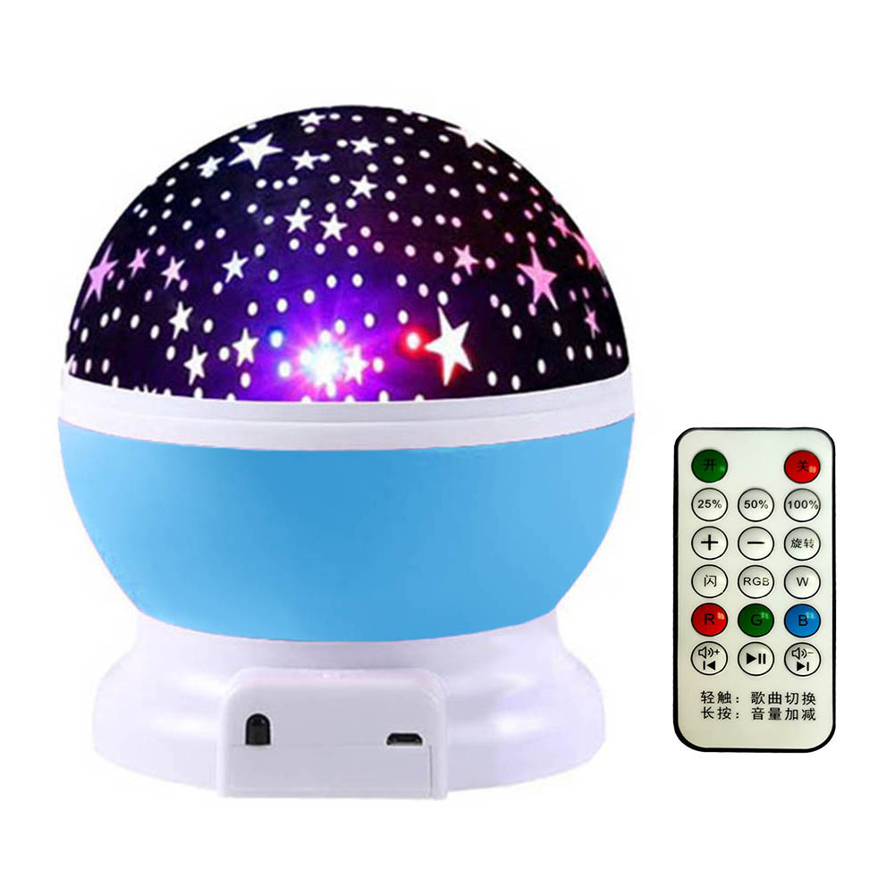 Galaxy Projector Lamp Starry Sky Rotating LED Projector Star Moon Galaxy Night Light USB Nightlight Remote Control Moon Light Party Lights Disco Ball Lamps With Bluetooth-compatible audio function