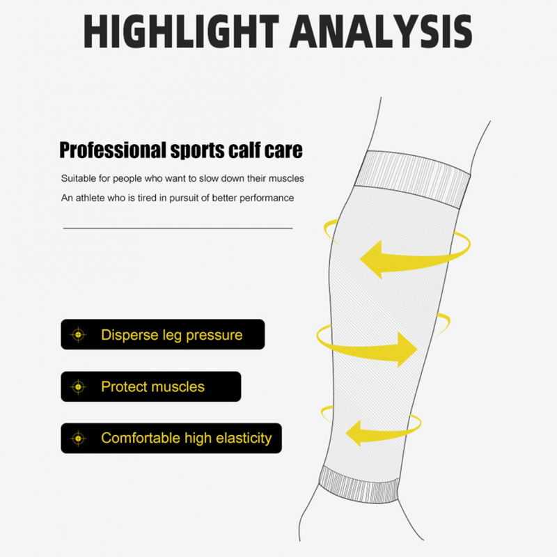 1 pair Men's Leg Warmers Basketball Football Sports Socks Adult Shin Guard Calf Socks Children's Leg Brace Socks Calcetines Hombre New