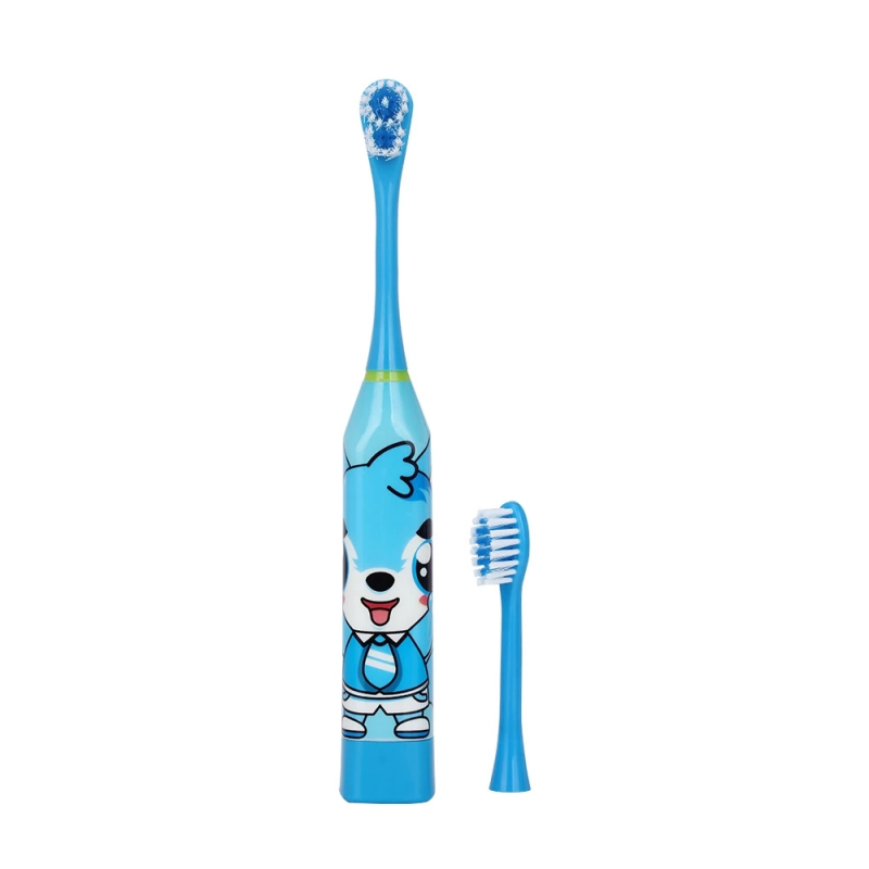 New Arrival Electric Automatic Children Ultrasonic Toothbrush Creative Cartoon Mini Round Brush With replaceable toothbrush heads
