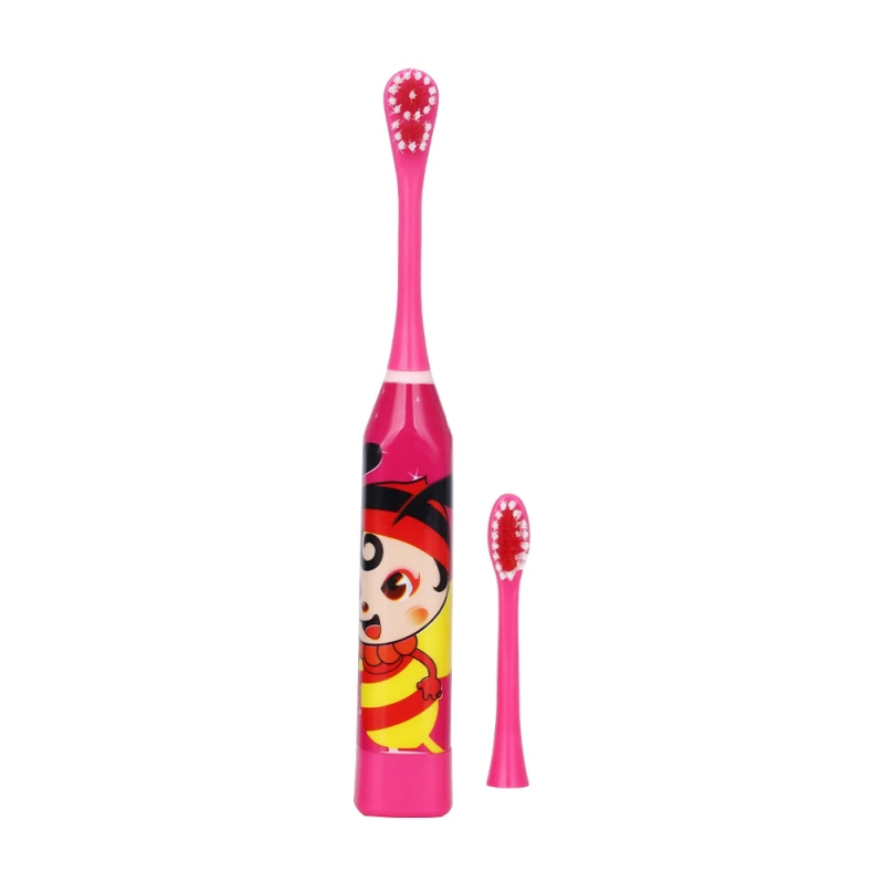 New Arrival Electric Automatic Children Ultrasonic Toothbrush Creative Cartoon Mini Round Brush With replaceable toothbrush heads