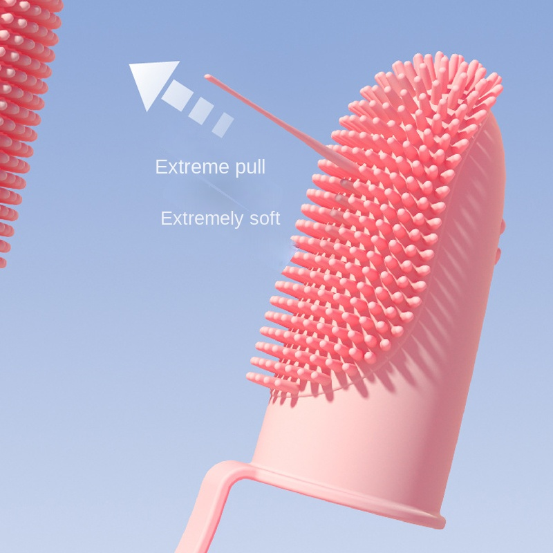 Super Soft Pet Finger Toothbrush Teeth Cleaning Bad Breath Care Nontoxic Silicone Tooth Brush Tool Dog Cat Cleaning Supplies dogs Grooming