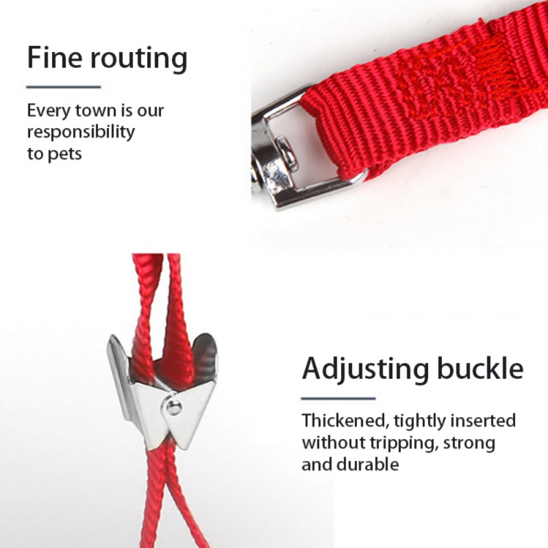 Dog Cat Harness Vest Chest Rope Set Breathable Adjustable Pet Harness for Small Medium Dogs Outdoor Walking