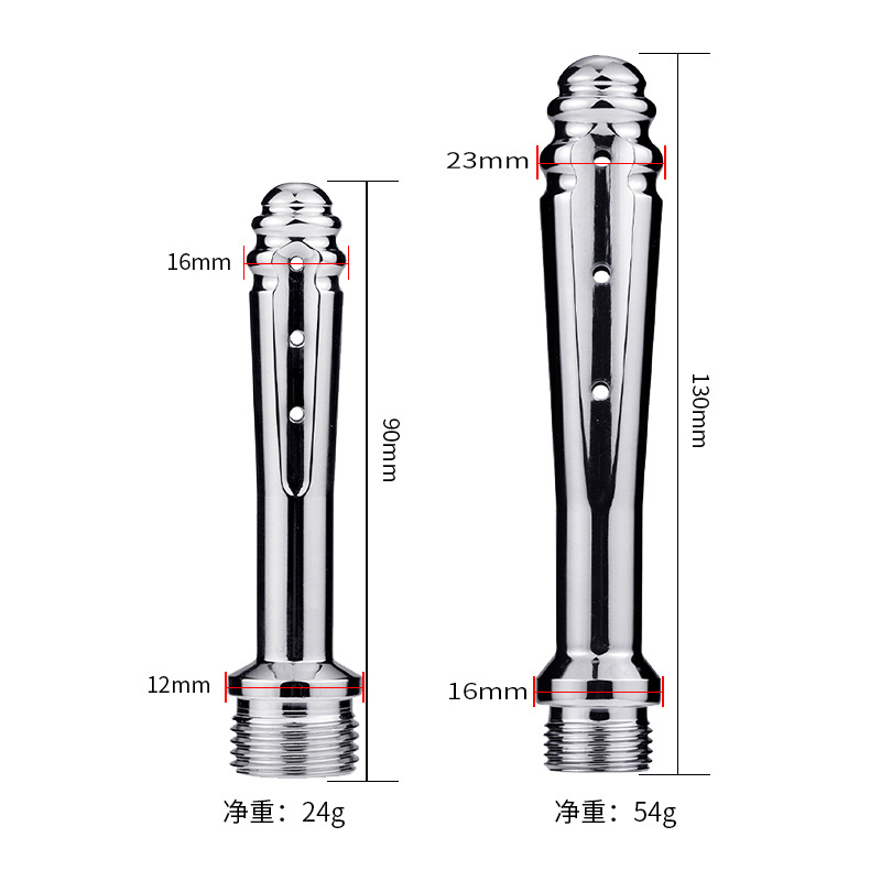 Stainless Steel Metal Anal Cleaner Bidet Faucets Rushed Anal Douche Shower Cleaning Enemator Enema Butt Plugs Tap Adult
