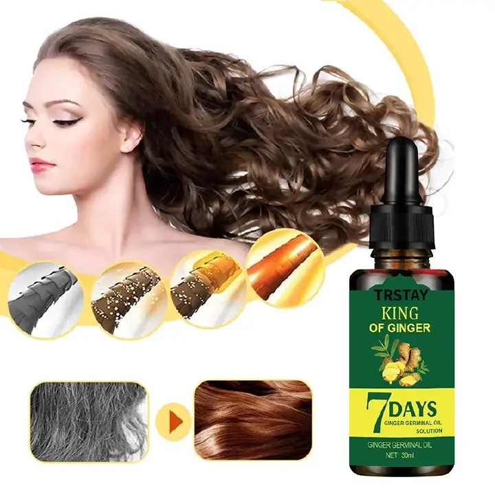 30ml Ginger Hair Care Essential Oil 7 Day Improves Scalp Environment Hair Loss Treatment Hair Growth Care Essence Oil Hair & Scalp Care