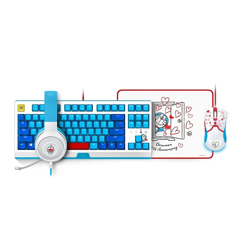 RAZER X DORAEMON 50TH ANNIVERSARY LOVE VIPER MINI GAMING MOUSE WITH MOUSEPAD