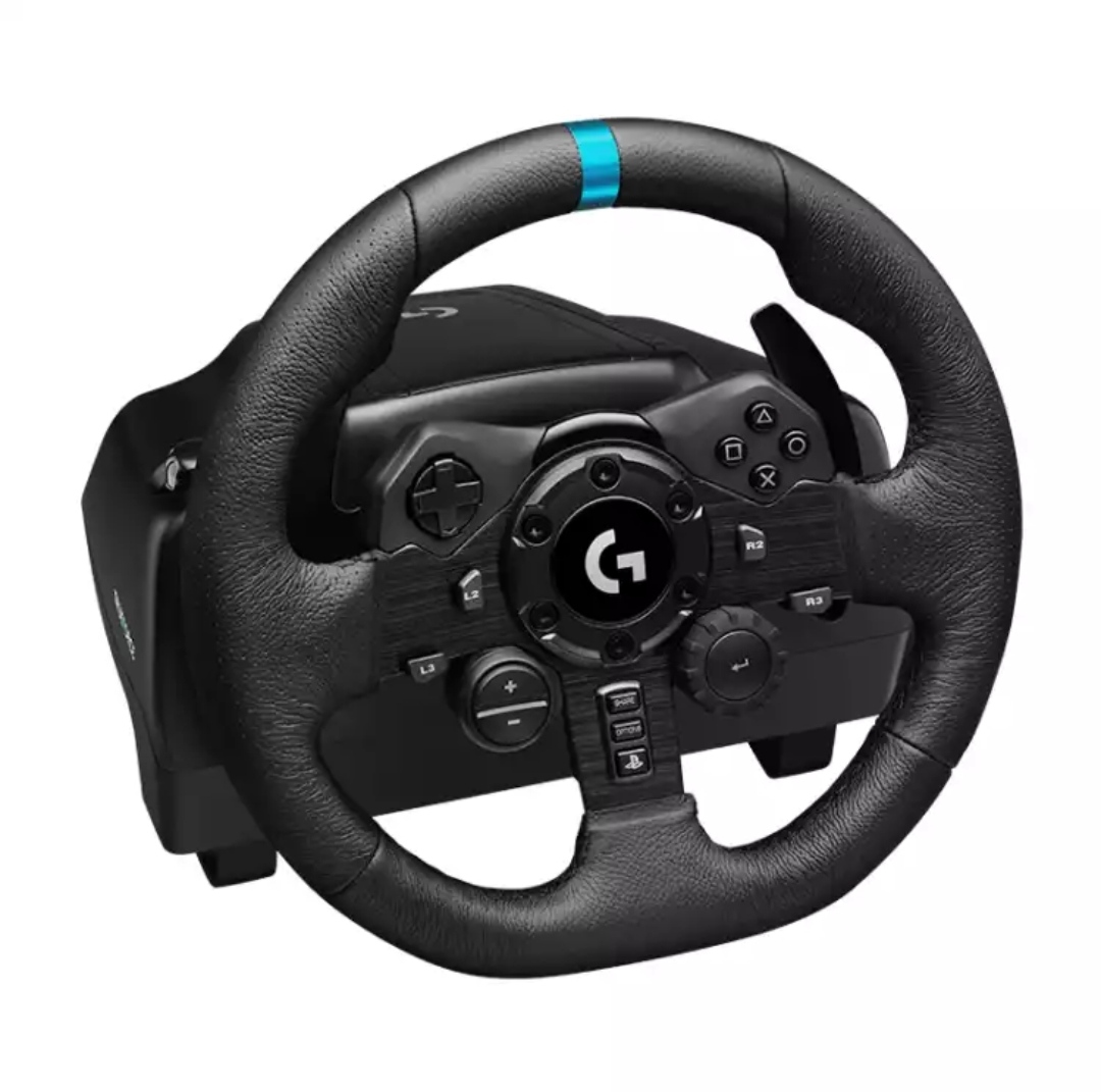 LOGITECH G923 RACING STEERING WHEEL FOR GAMING SIMULATION DRIVING PS3/PS4/PS5 FORCE FEEDBACK