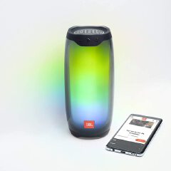 JBL Pulse 4 - Portable Bluetooth Speaker with 360 degrees LED lights, powerful sound and deep bass
