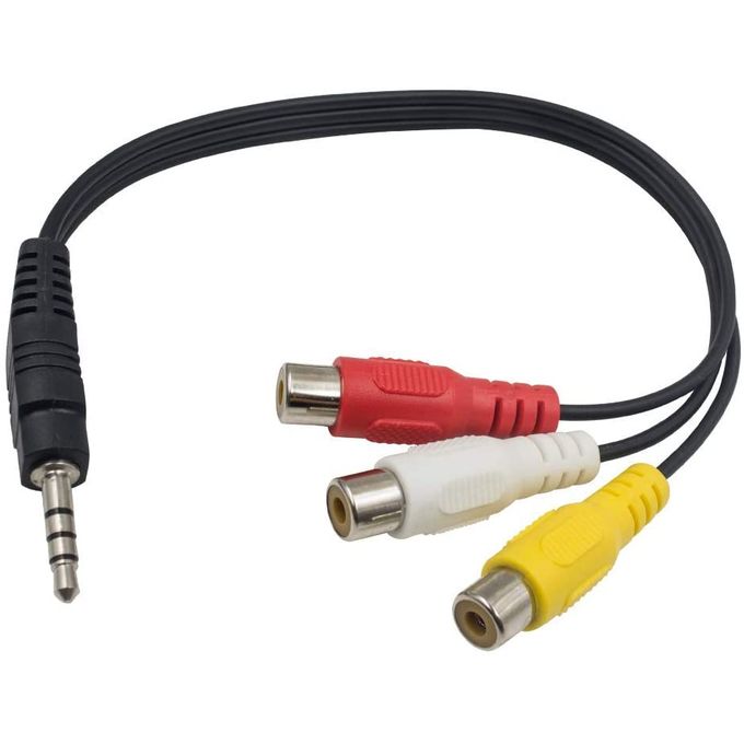 Generic RCA FEMALE JACK SPLITTER AUDIO AV ADAPTOR CABLE