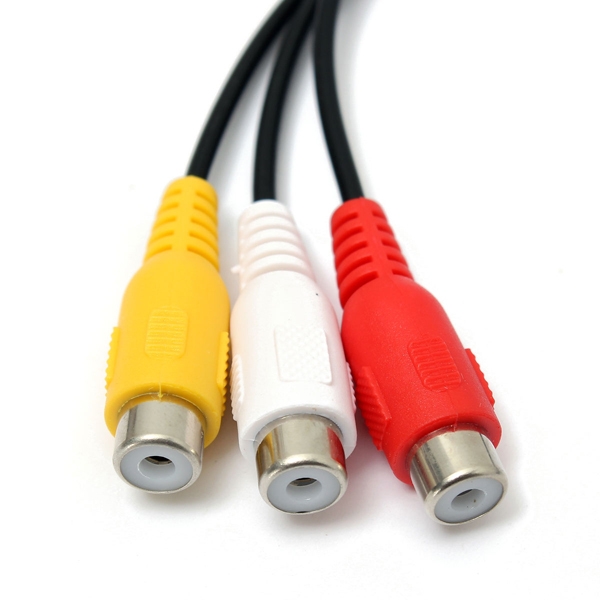 Generic RCA FEMALE JACK SPLITTER AUDIO AV ADAPTOR CABLE