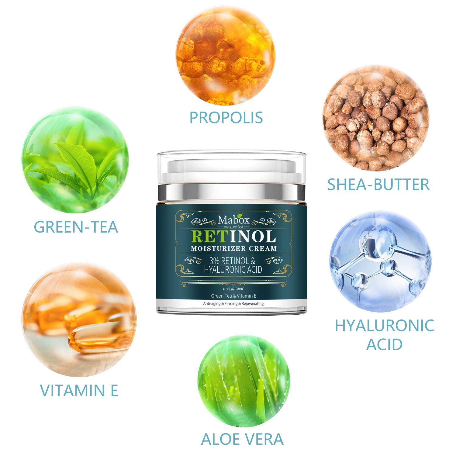 Retinol Hyaluronic Acid Facial Moisturizing Cream Vitamin A Essence Cream Cosmetic Skin Care